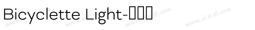 Bicyclette Light字体转换